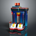 Modern Sci-Fi Equipment Sci-Fi Items Sci-Fi Components High-Tech Components 3d model