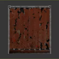 Old Red Rusty Metal Shipping Container As Industrial Transport Equipment