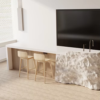 Modern table combination 3d model