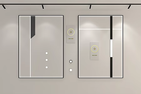 Honeycomb Large Panel Ceiling Integrated Ceiling Yuba Downlight Line Light 3d model