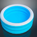 Children's Blue Inflatable Swimming Pool Safe For Summer Outdoor Play Activities