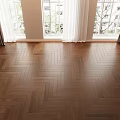 Modern Herringbone Wooden Flooring With Warm Natural Tone In Interior Space