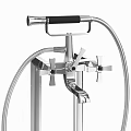 Modern Shower Faucet Set With Silver Gold Rose Gold Finishes And Contemporary Design