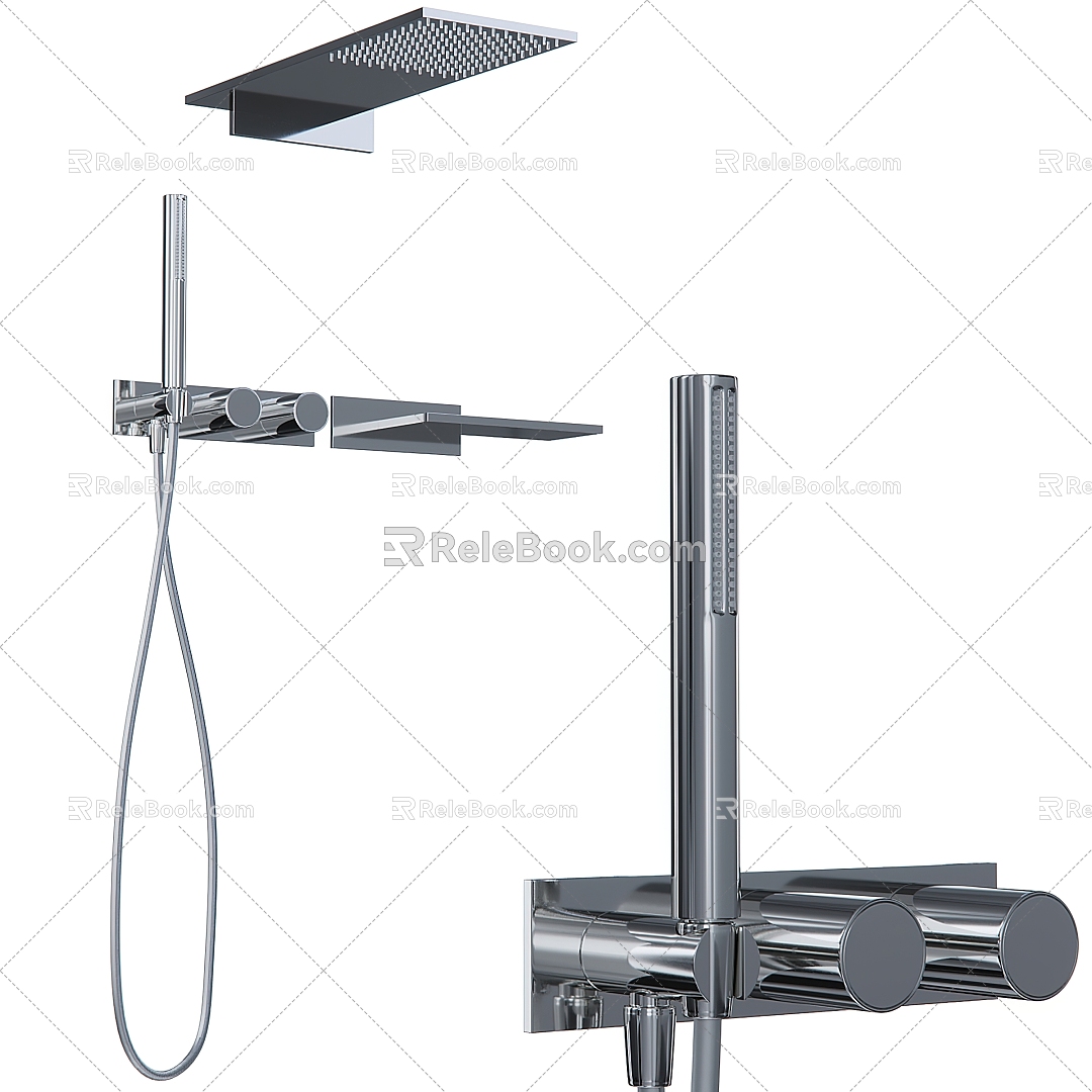 Hardware shower 3d model