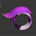 Modern Purple Furniture Design With Unique Hat Shaped Top And Circular Base