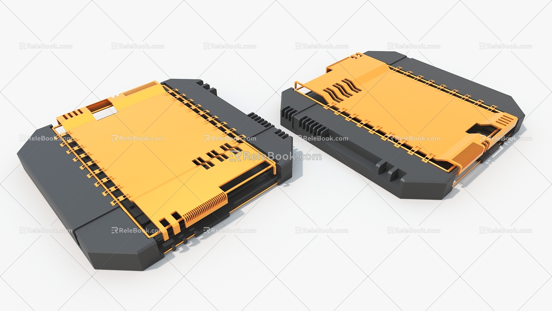 battery board surface machinery hard surface machinery cypunk hard surface high tech industrial parts 3d model