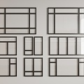 Modern windows 3d model