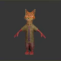 Cartoon Fox Game Movie Character Wearing Green Shirt And Purple Tie