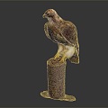 Modern Eagle Carving 3d model