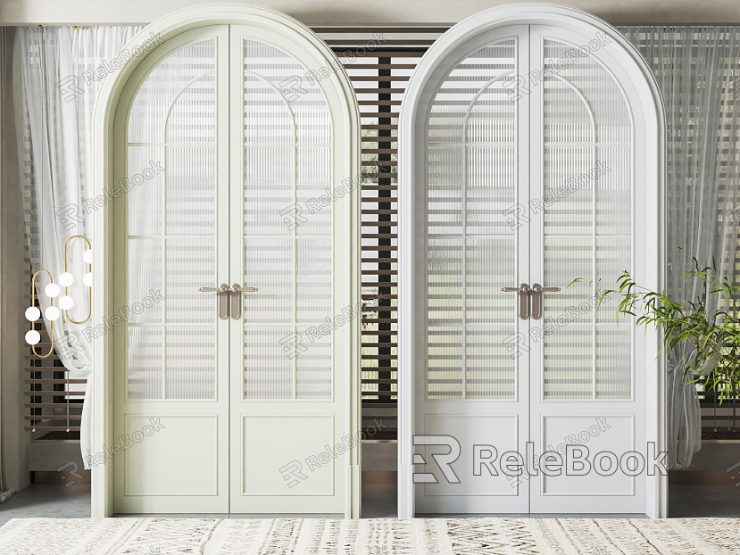 French double door double door combination model