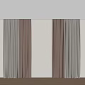 modern curtain window screen fabric curtain gauze venetian blinds plain color curtain solid color curtain 3d model