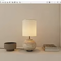 Quite table lamp pottery pot table lamp 3d model