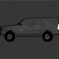 Gray Toyota SUV With Rugged Design Roof Rack And Black Windows