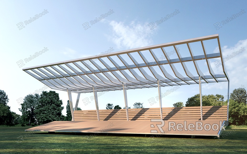 Modern Landscape Structures Park Structures Park Corridor Frame Park Rest Pavilion model