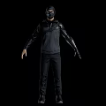 Game Figure Male Man Cyberpunk Hacker Cyberpunk Hacker Masked Man Masked Hacker 3d model