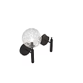 Modern Decorative Wall Lamps With Glass Globe And White Spherical Shades