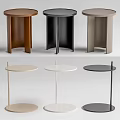 Modern Round Top Side Tables In Various Colors With Different Leg Designs