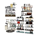 Stylish Multi Tiered Shelving Units For Home Storage And Decorative Display Items