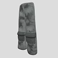 Gray Tie Dye Cargo Pants With Multiple Pockets For Casual Daily Wear