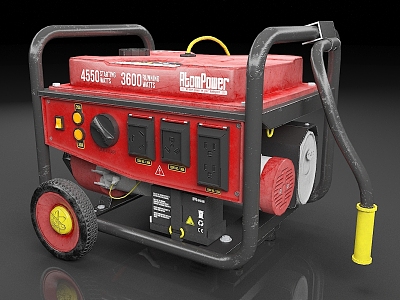 Portable generator power generation equipment 3d model