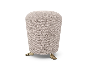 Light Luxury Sofa Stool 3d model