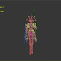 3D Knight Armor Model With Sword And Shield In Detailed Design