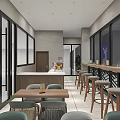 Luckin Coffee Cafe Storefront With Glass Doors And Modern Exterior Design