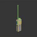 White Military Weapon Communication Device with Long Antenna Multiple Ports and Ventilation Holes