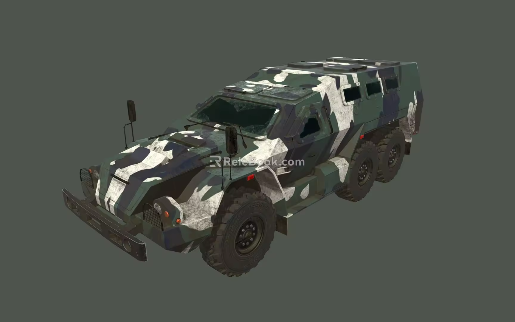 Armored Vehicle Military Vehicle Transporter 3d model