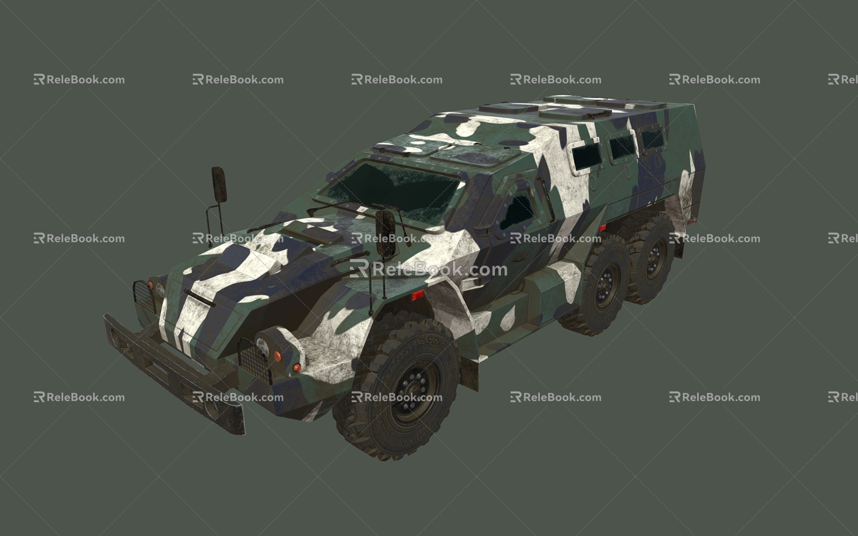 Armored Vehicle Military Vehicle Transporter model