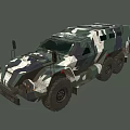 Armored Vehicle Military Vehicle Transporter 3d model
