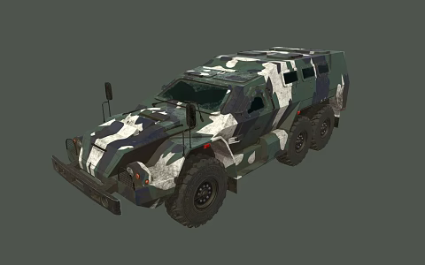 Armored Vehicle Military Vehicle Transporter 3d model