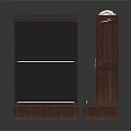 Two Traditional Intricate Carved Wooden Furniture Cabinets With Drawers And Doors And Decorative Details