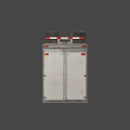 White Cargo Trailer With Stained Metal Surface And Dual Wheels