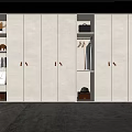Modern White Wardrobe Interior Design With Sliding Doors Open Shelves And Hanging Rods