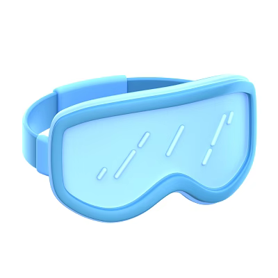 Blue Sports Swimming Goggles With Comfortable Strap Clear Lens And Lightweight Design 3d model
