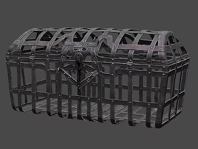 Iron Grid Design Decorative Ornament Set For Vintage Home Decor Accent 3d model