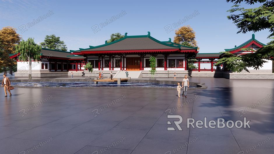 Chinese ancient building model