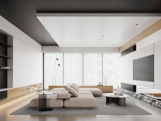 Modern Living Room Minimalist Living Room 3d model