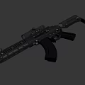 Modern Tactical Rifle With Scope Handguard Magazine And Ergonomic Design Features