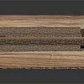 Stacked Natural Wood And Stone Materials With Various Cut Shapes And Textures