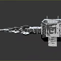 Advanced Cosmic Space Station Modular Structure With Metallic Framework For Space Exploration