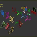 Variety Of Gym Fitness Equipment Including Treadmills Dumbbells Workout Benches And Machines