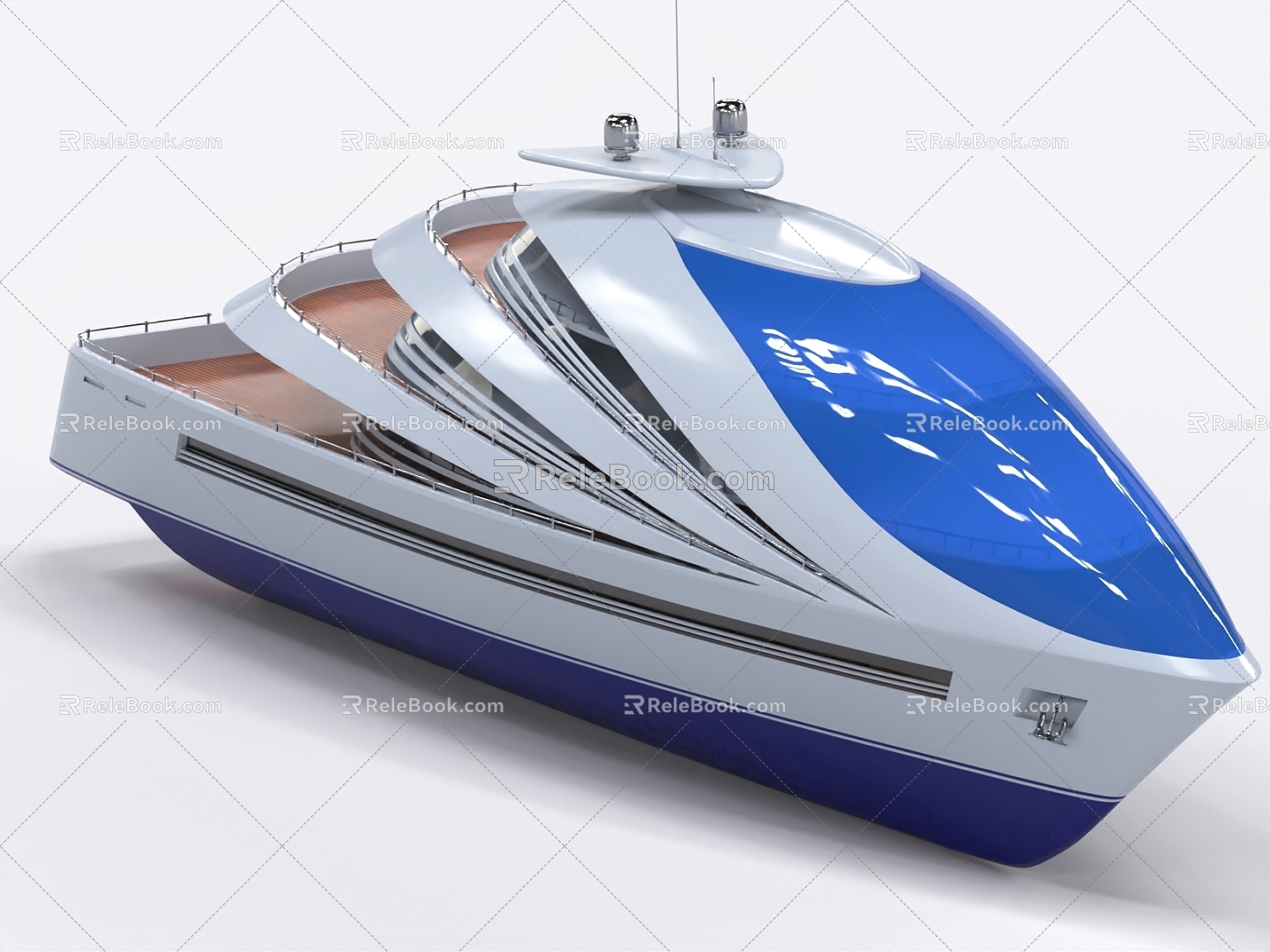 Yacht Cruise Ship 3d model