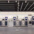 FQE Clothing Store Modern Interior With Clothing Displays Mannequins And Shelves