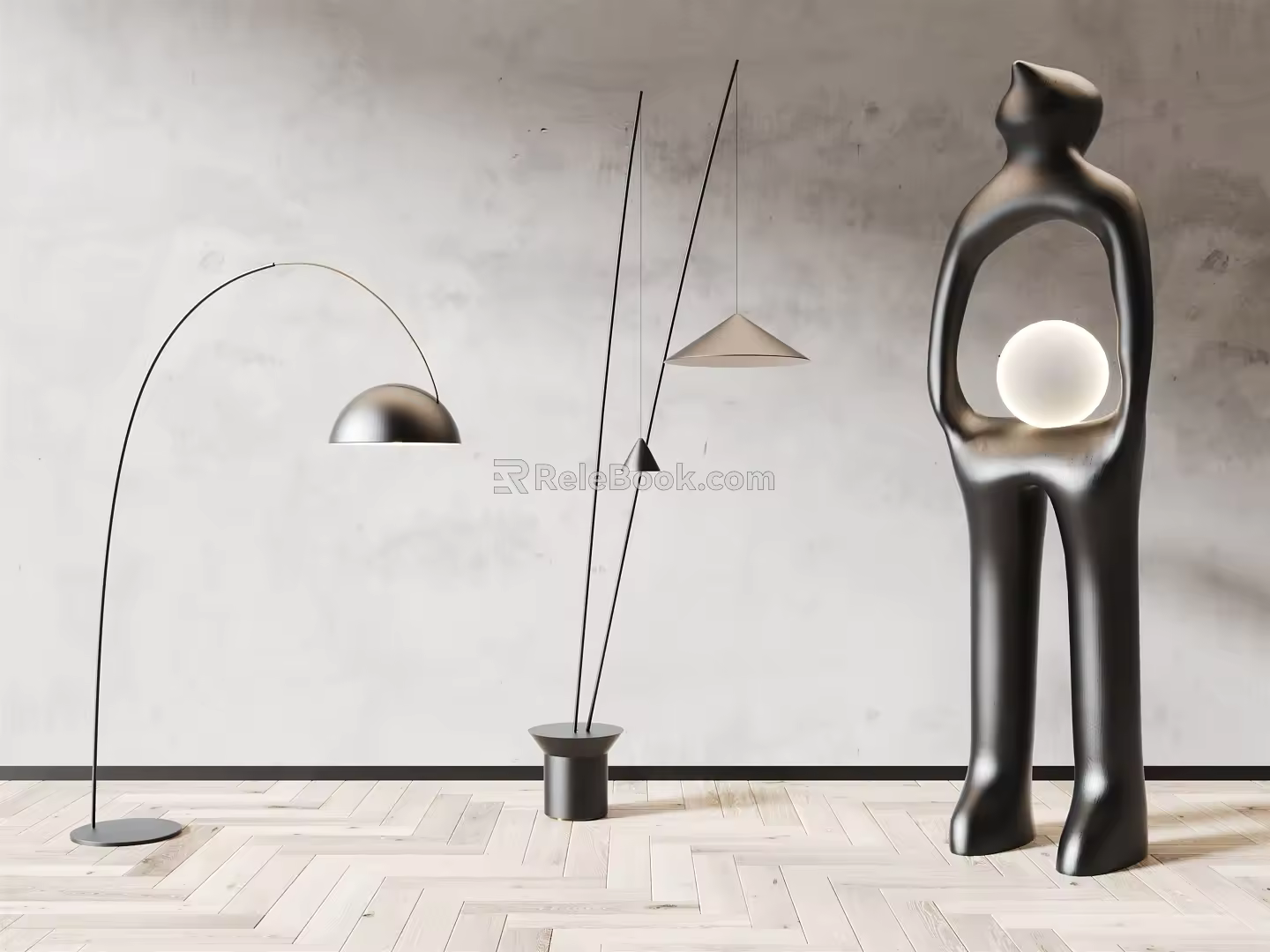 Modern floor lamp Simple floor lamp 3d model