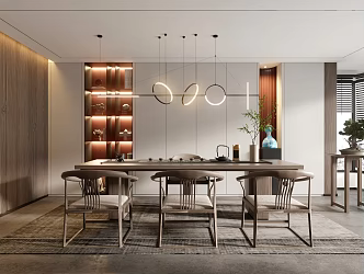 New Chinese Tea Room Office Tea Room 3d model