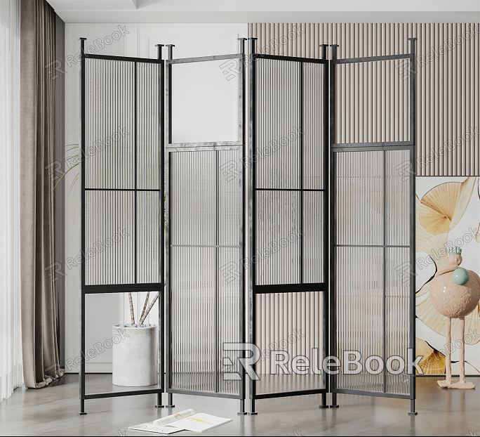 Modern screen Changhong glass screen partition model