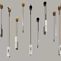 Modern Wall Lamps With Sleek Metal Bases And Transparent Glass Shades Illuminated