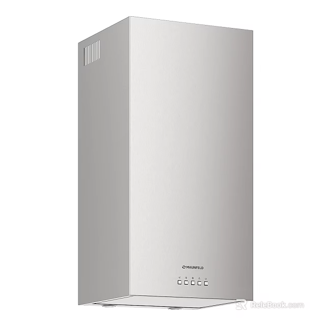 Modern Silver Vertical Symmons Water Heater With Front Control Panel 3d model